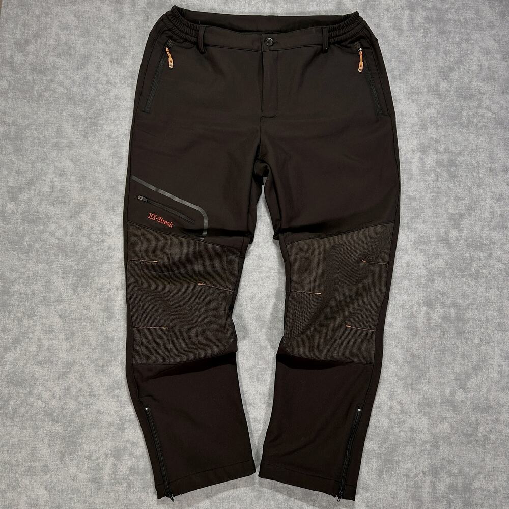 Postropaky EX-Stretch soft shell waterproof black outdoors cargo pants wms 12S